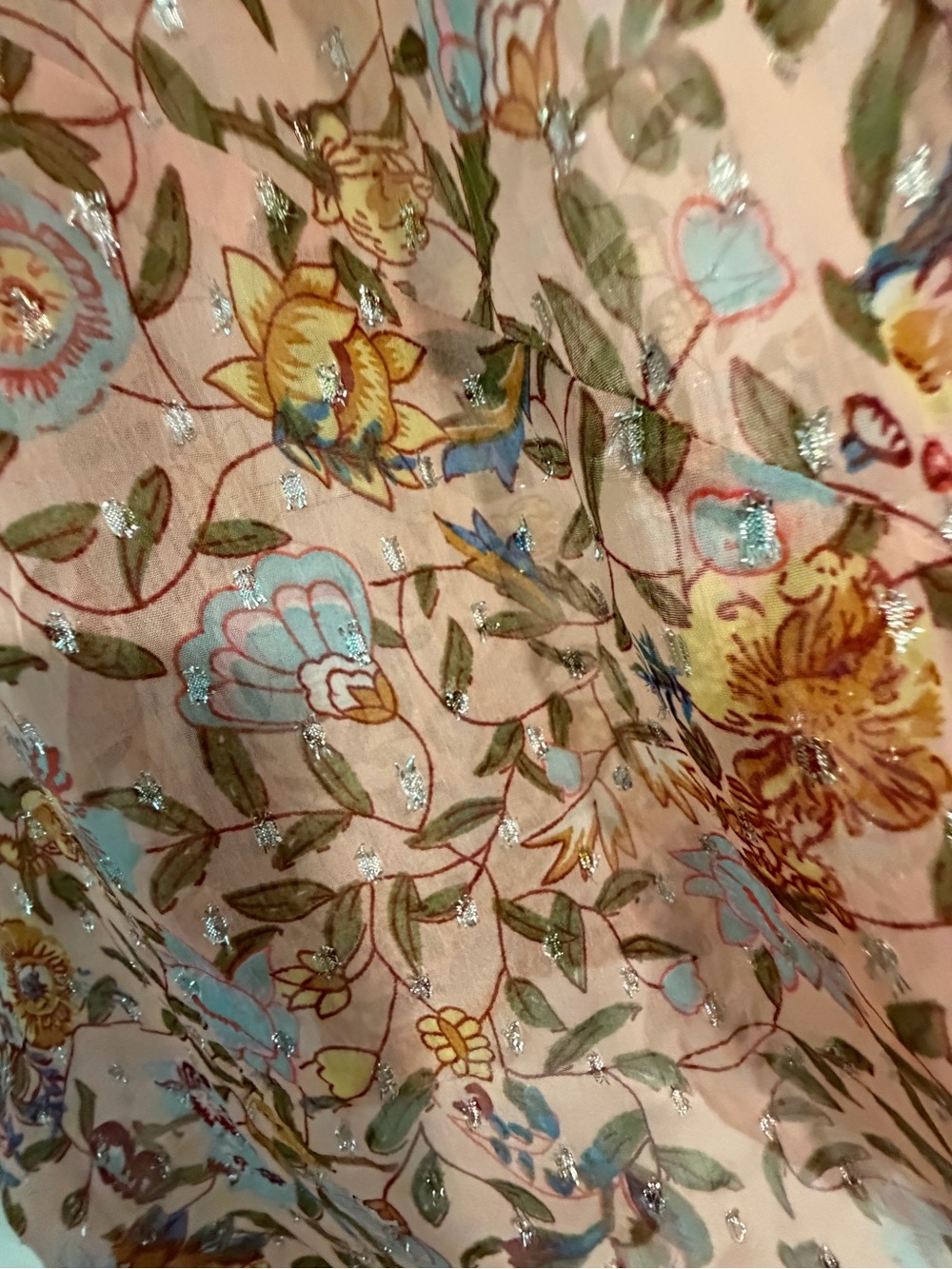 Andersen & Lauth 
Women’s Floral Open-Front Kimono Top - Pink Multi - Picture 4 of 9